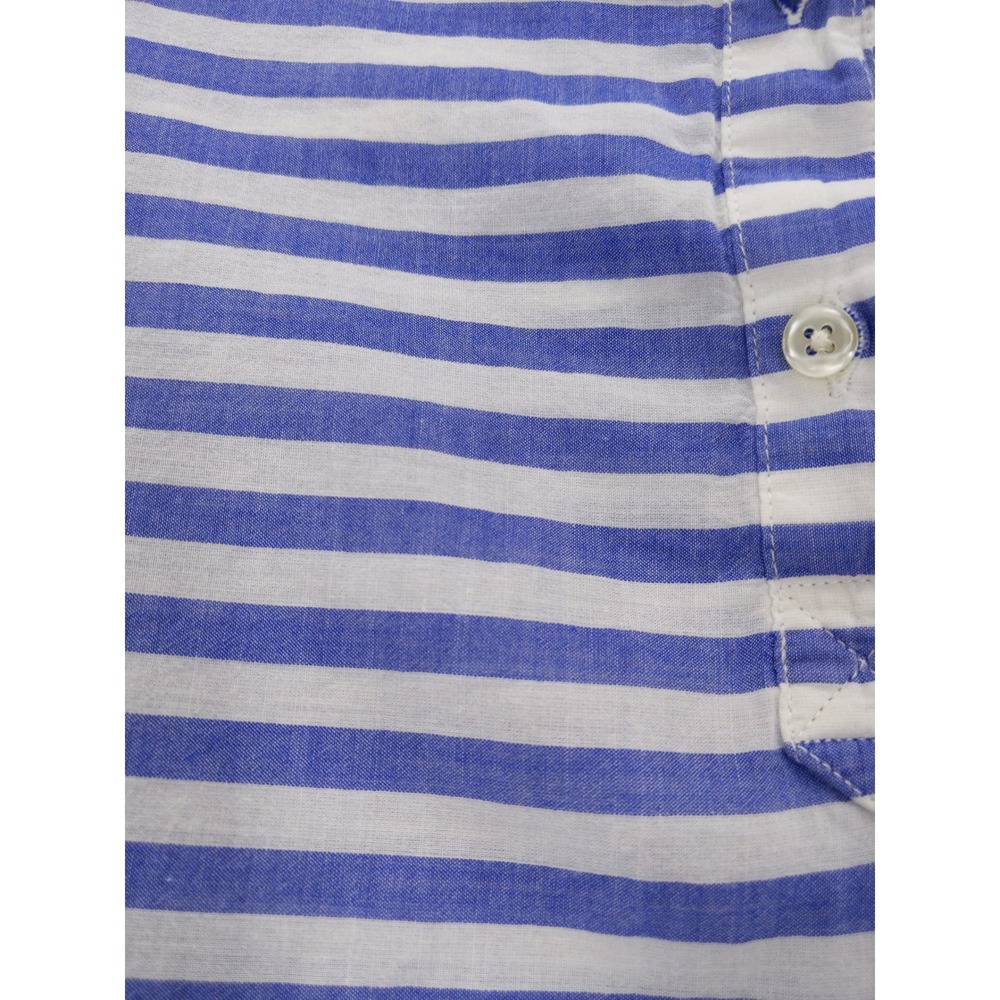 Old Navy Striped‎ Popover Shirt Blue White Long Sleeve Casual Top XXL - Picture 5 of 8